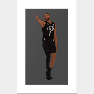 Mikal Bridges digital illustration Posters and Art